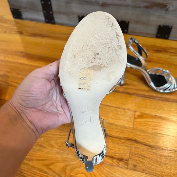 Giuseppe Zanotti Vicini Argento Heeled Sandals - Picture 3 of 8